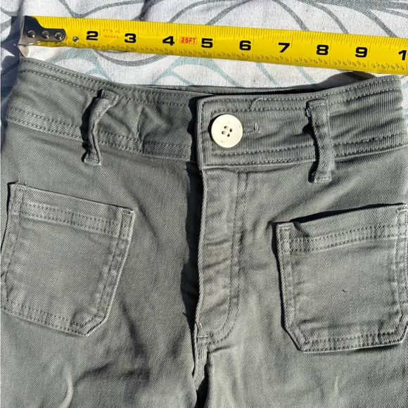 Zara Girls Pants Wide Leg Jeans Sage Green Size 7. - Picture 5 of 5